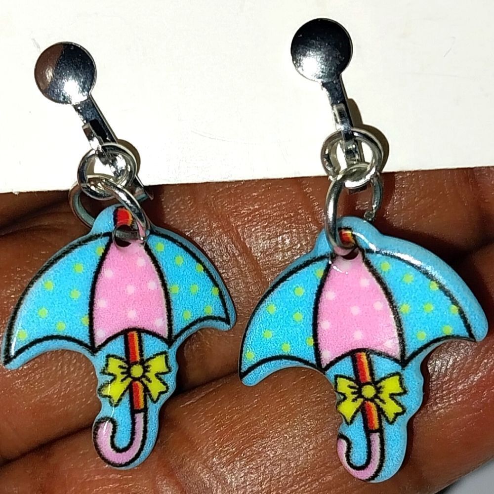 Beautiful fashion clip-on kids earrings - Picture 2 of 6
